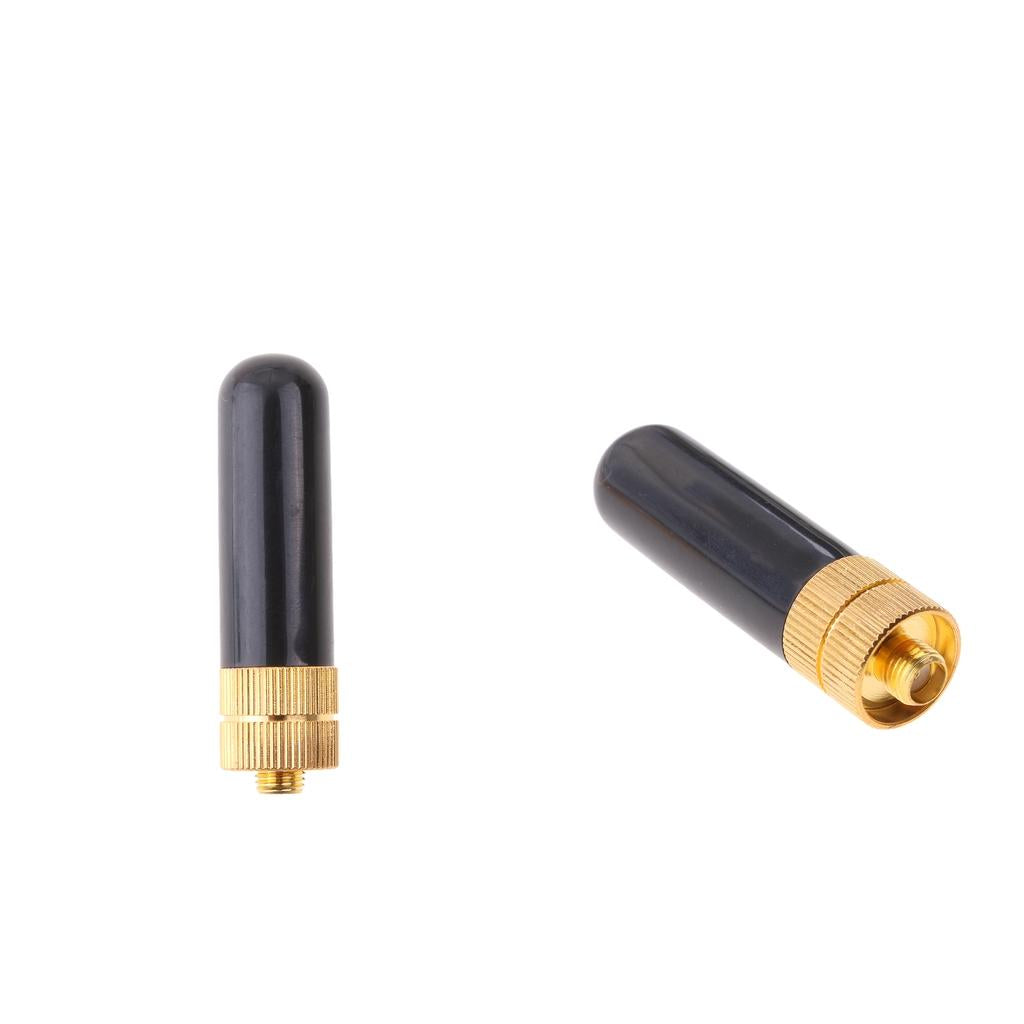2 Pieces RH805S SMA-F Female Dual Band Short Antenna for UV-5R BF-888s Radio
