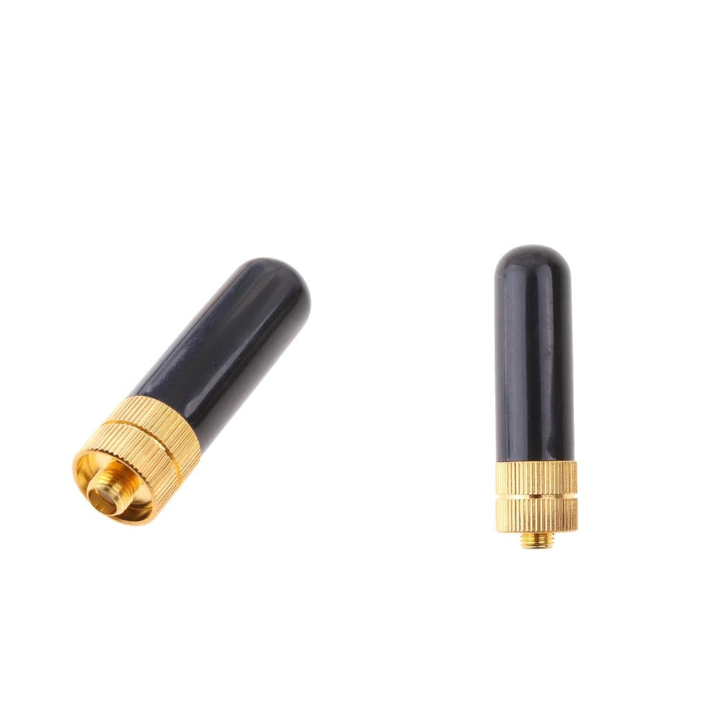 2 Pieces RH805S SMA-F Female Dual Band Short Antenna for UV-5R BF-888s Radio