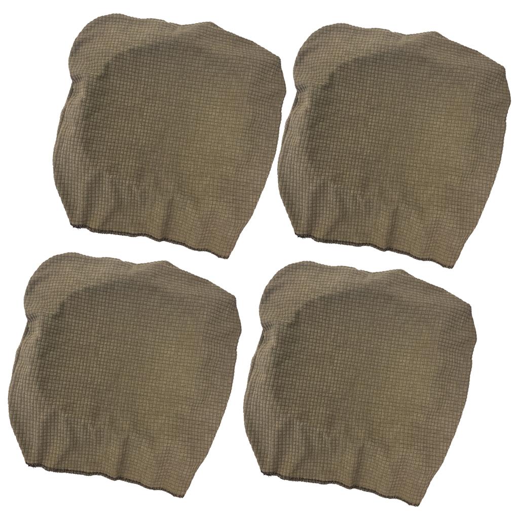 4Pcs Waterproof Stretch Dining Chair Cover Wedding Banquet Party Coffee