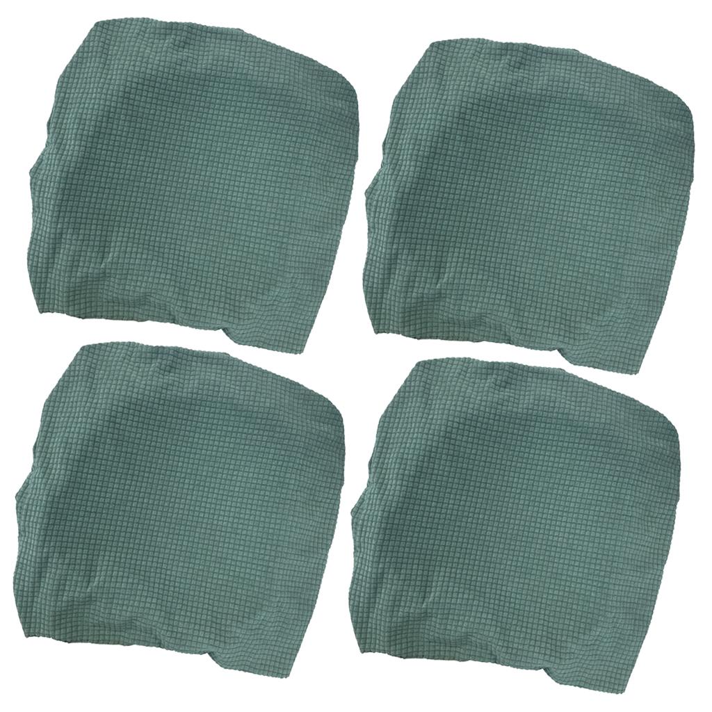 4Pcs Waterproof Stretch Dining Chair Cover Wedding Banquet Party Green