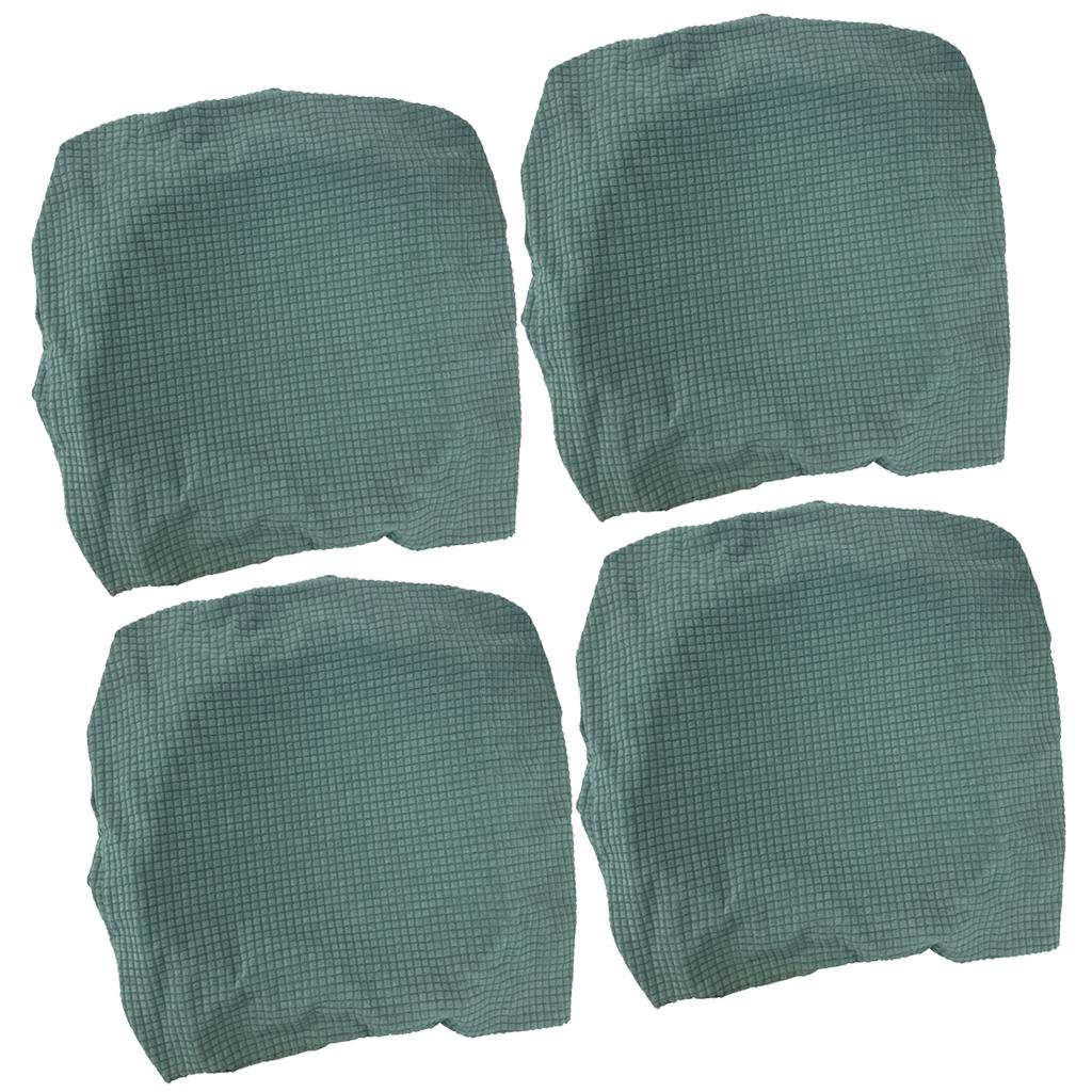 4Pcs Waterproof Stretch Dining Chair Cover Wedding Banquet Party Green