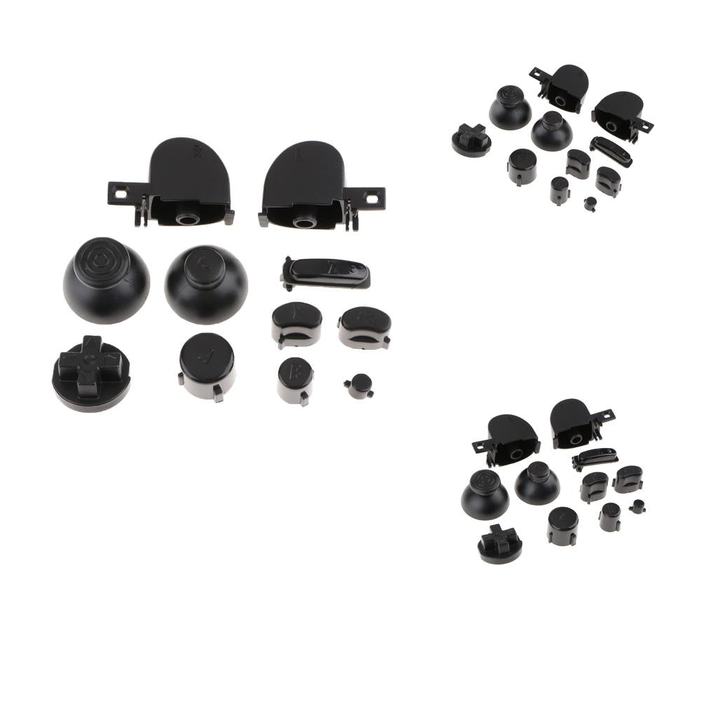 3 Sets Replacement Handle Button Keys Caps Set for Nintendo NGC Controller