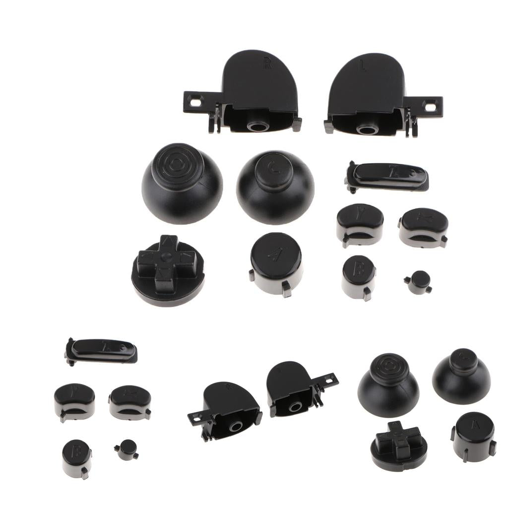 2 Sets Replacement Handle Button Keys Caps Set for Nintendo NGC Controller