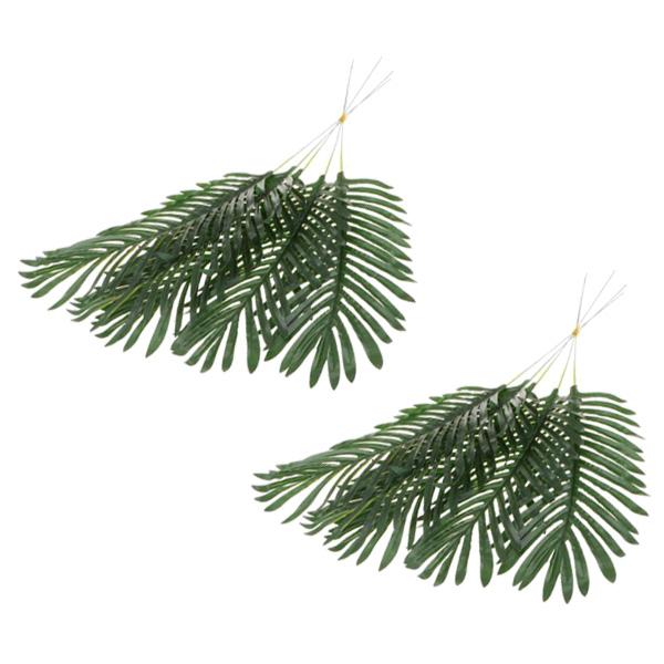 10-Pieces Large Artificial Leaf Faux Foliage Leaves DIY Decor Palm Leaf