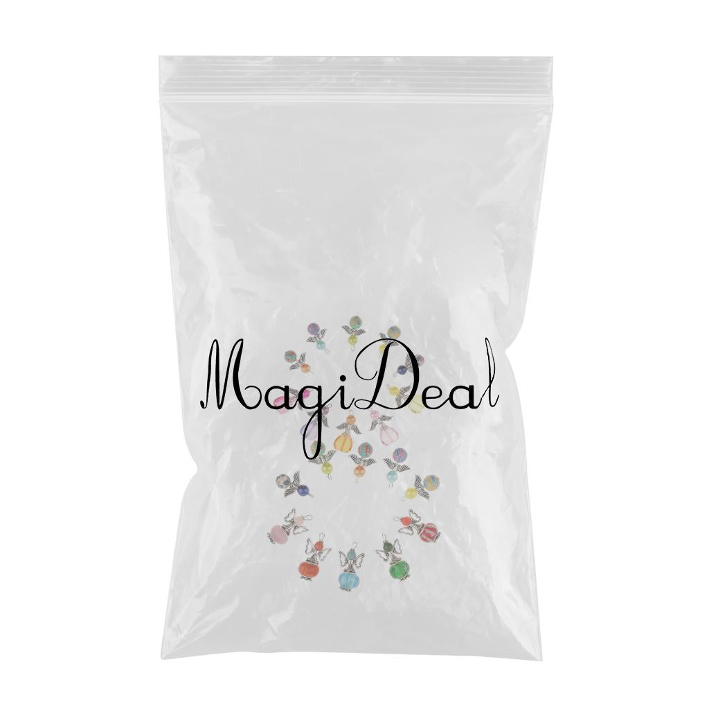 20 Pieces Mixed Angel Charms Pearl Acrylic Polymer Pendants Jewelry Findings