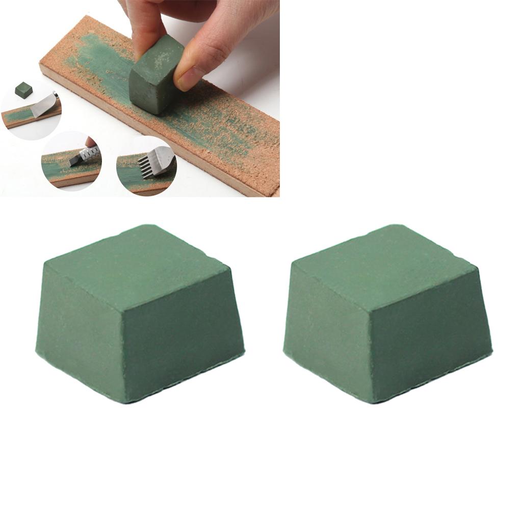 2 Pieces Green Metal Grinding Buffing Compound Polishing Paste 30g