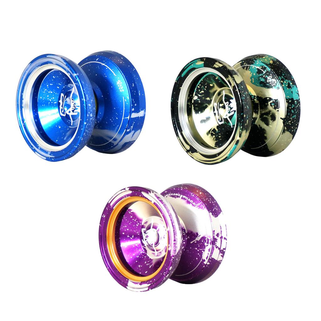3 Pcs M002 Professional Alloy YoYo Ball Bearing String Trick Toys