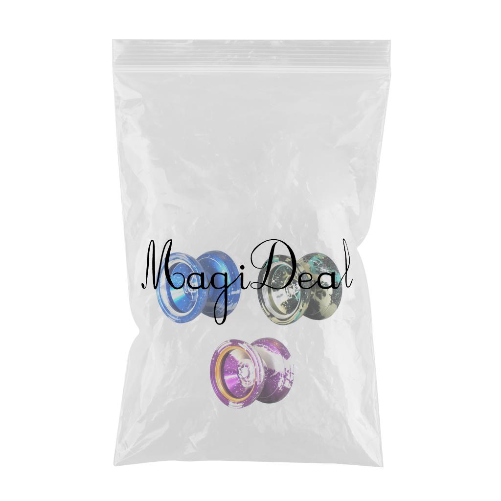 3 Pcs M002 Professional Alloy YoYo Ball Bearing String Trick Toys