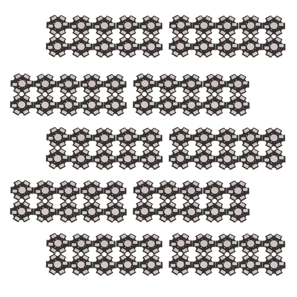 100Pc 20mm High Power Led Aluminum Base Plate Heat Sink for 1W 3W Light Lamp