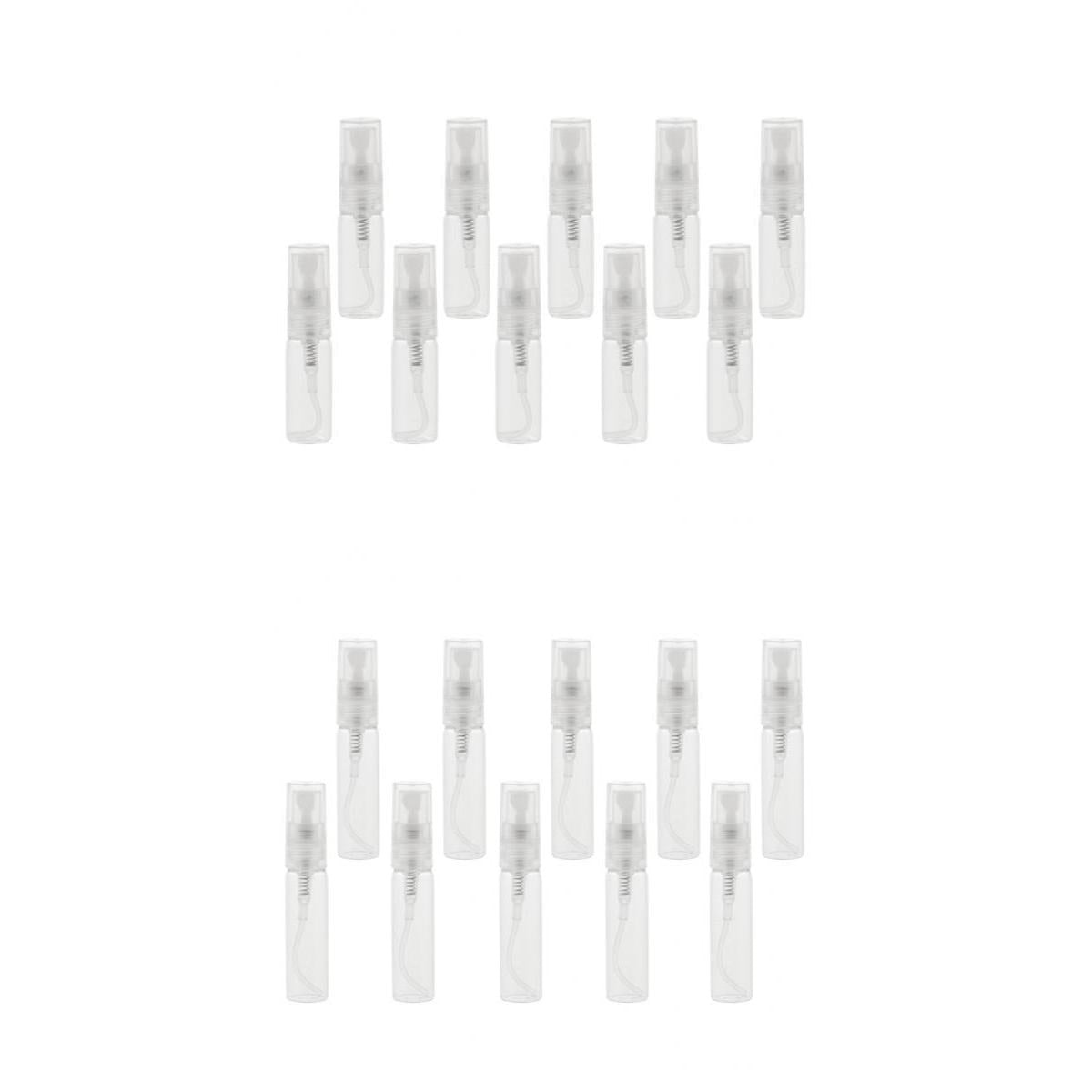 20Pcs Glass Perfume Empty Bottle Atomizer Pump Sprayer Refillable Travel