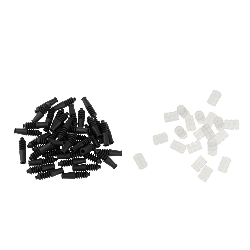 60 Pieces Bicycle Cable Caps Bicycle Cable Donuts Cycling Repair Accessories