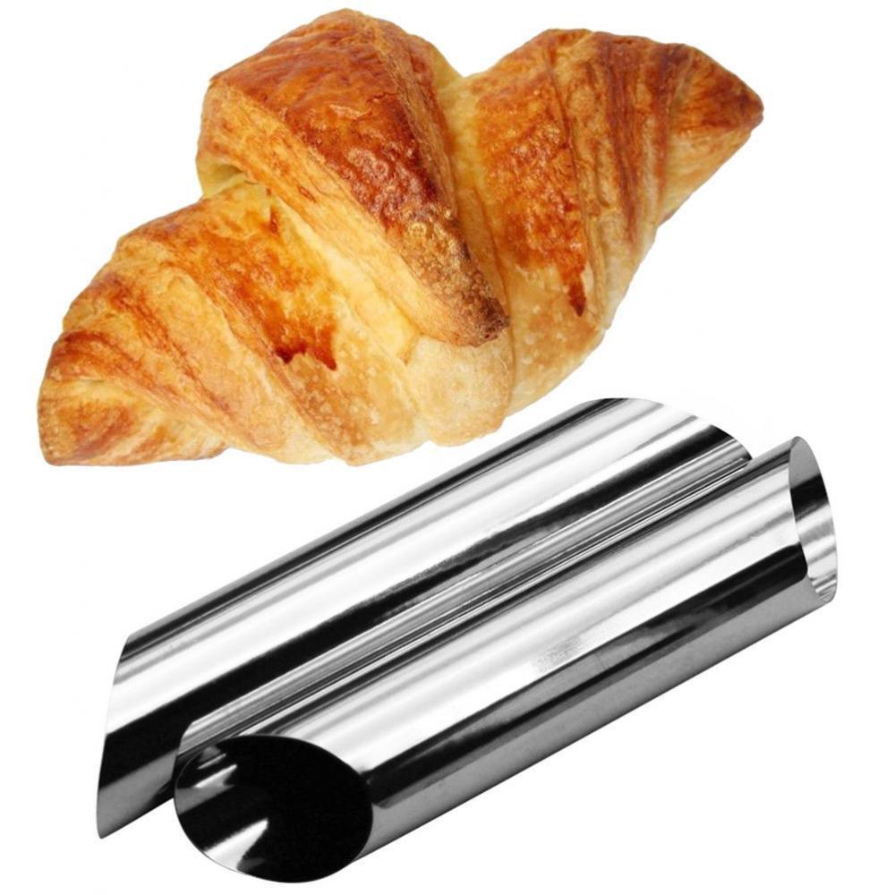 2 pcs Stainless Spiral Tube Anode Baked Croissants DIY Horn Baking Cake Mold