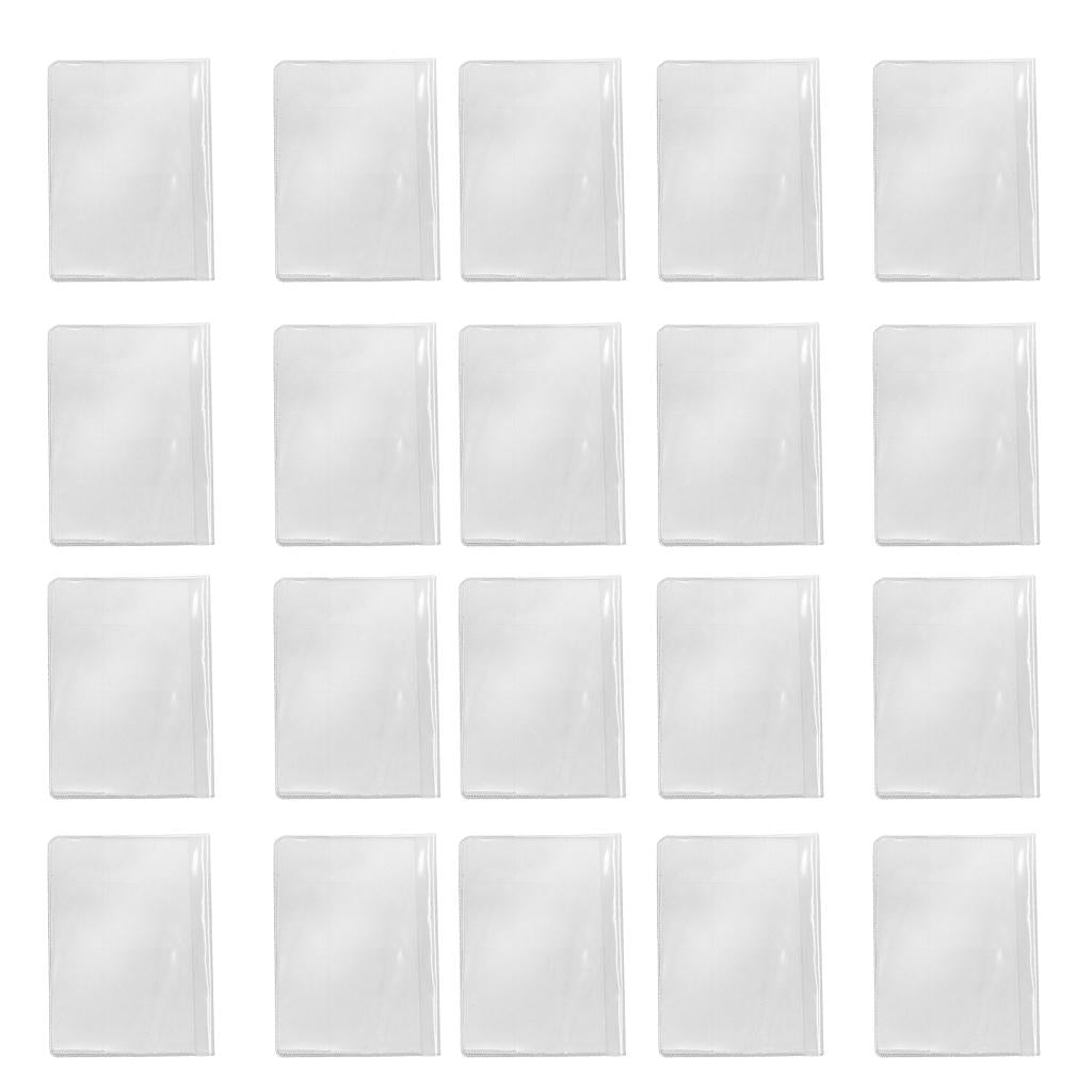 20Pieces Waterproof Passport Cover Plastic ID Card Protector Case Clear