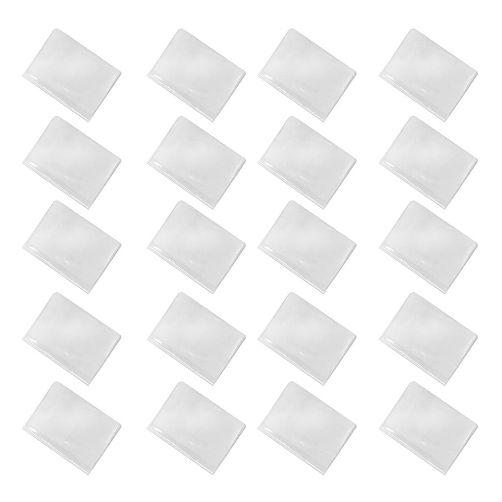 20Pieces Waterproof Passport Cover Plastic ID Card Protector Case Clear
