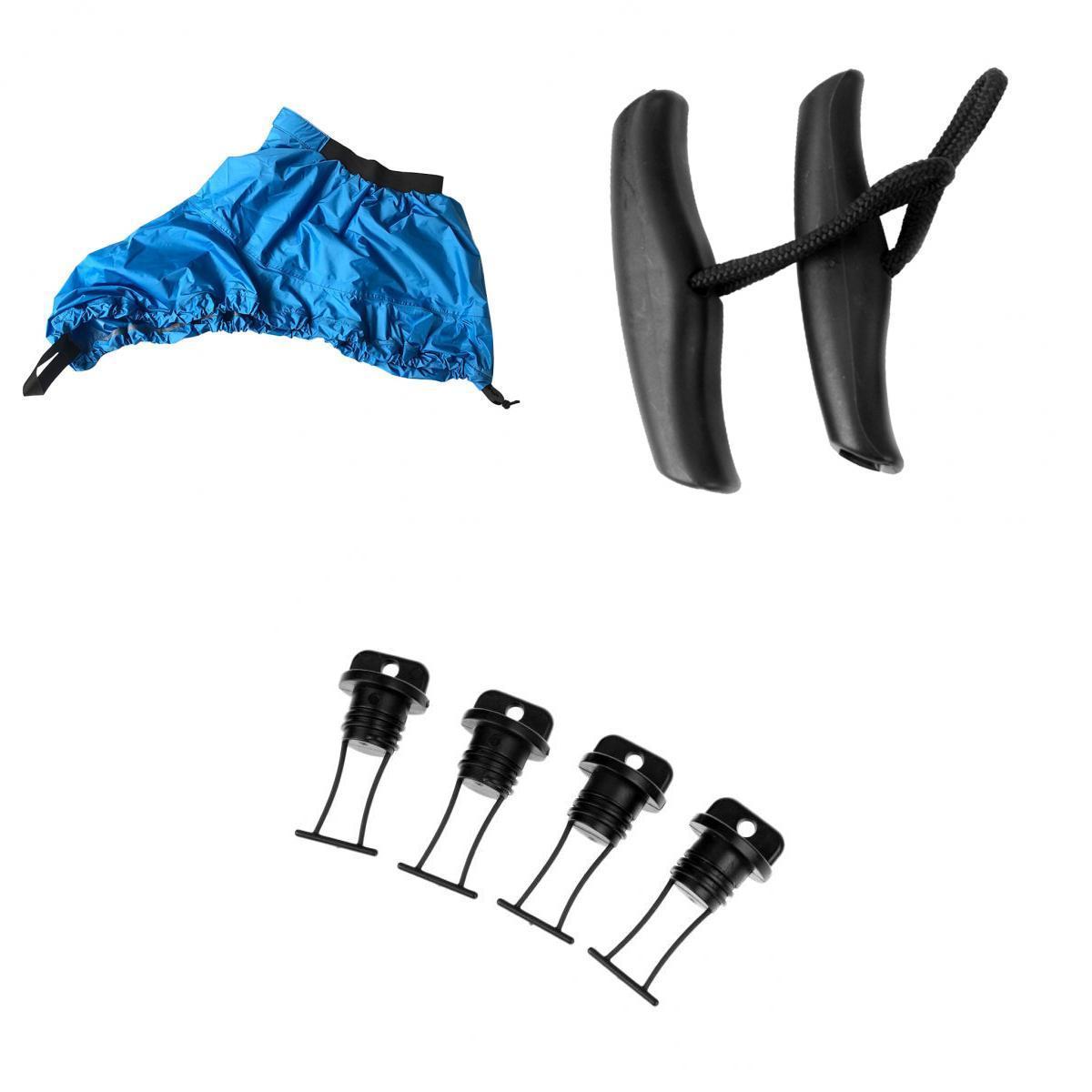 7x Universal Kayak Hull Drain Plug Boat Pull Handle Adjustable Spray Skirt