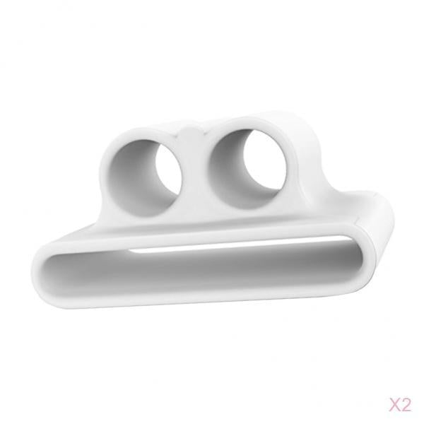 2 XSilicone Case Belt Holder Portable Anti-lost Strap for Apple AirPod White