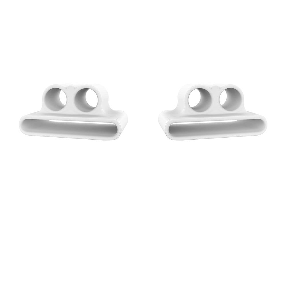 2 XSilicone Case Belt Holder Portable Anti-lost Strap for Apple AirPod White
