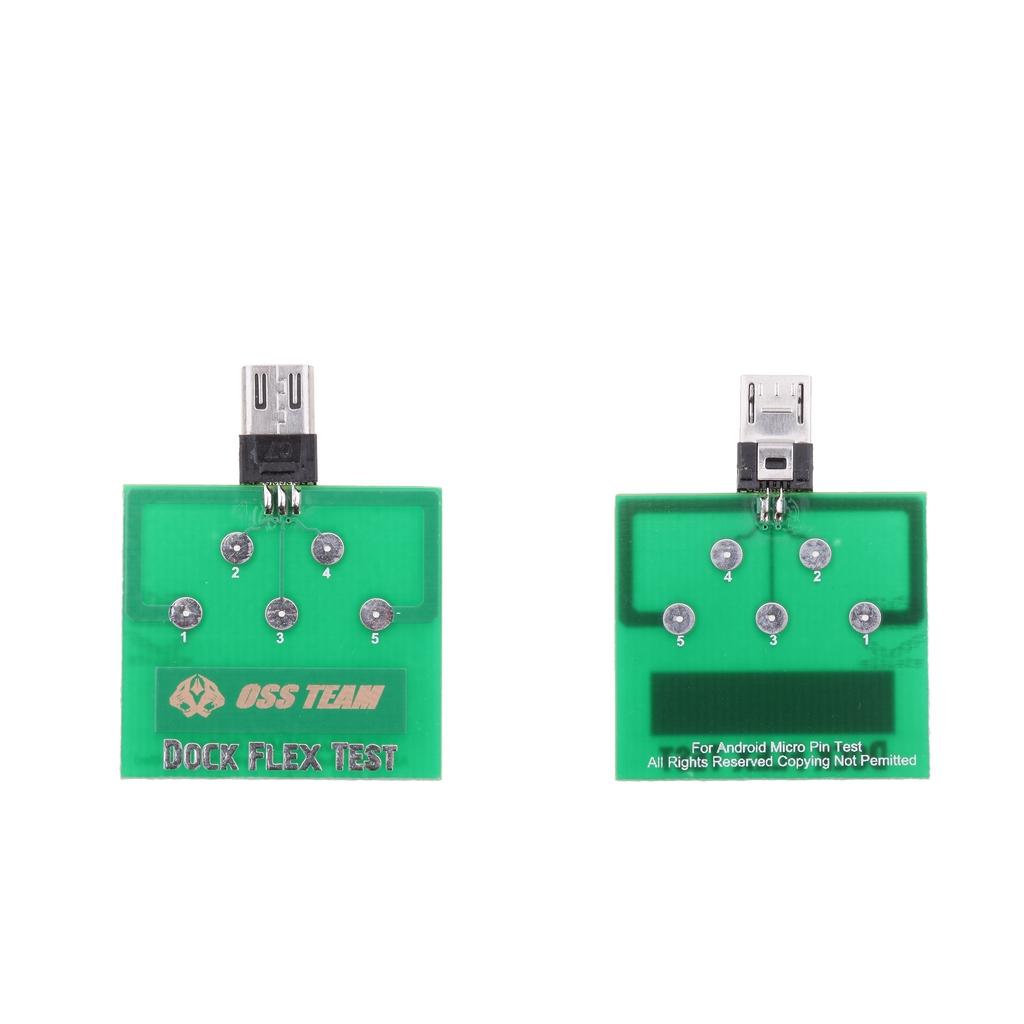 2 X Micro USB 5 Pin PCB Board for Android Battery Charging Dock Flex Test