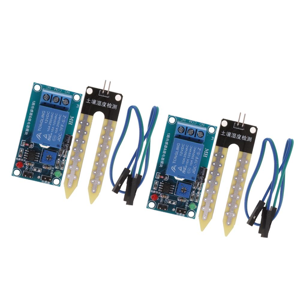 2Set Soil Hygrometer Humidity Detection Module Moisture Sensor for