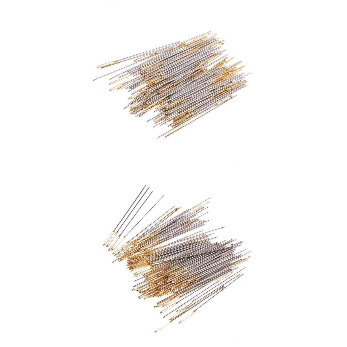 200Pcs/lot Large Eye Embroidery Fabric Cross Stitch Needles Craft Size 24 26