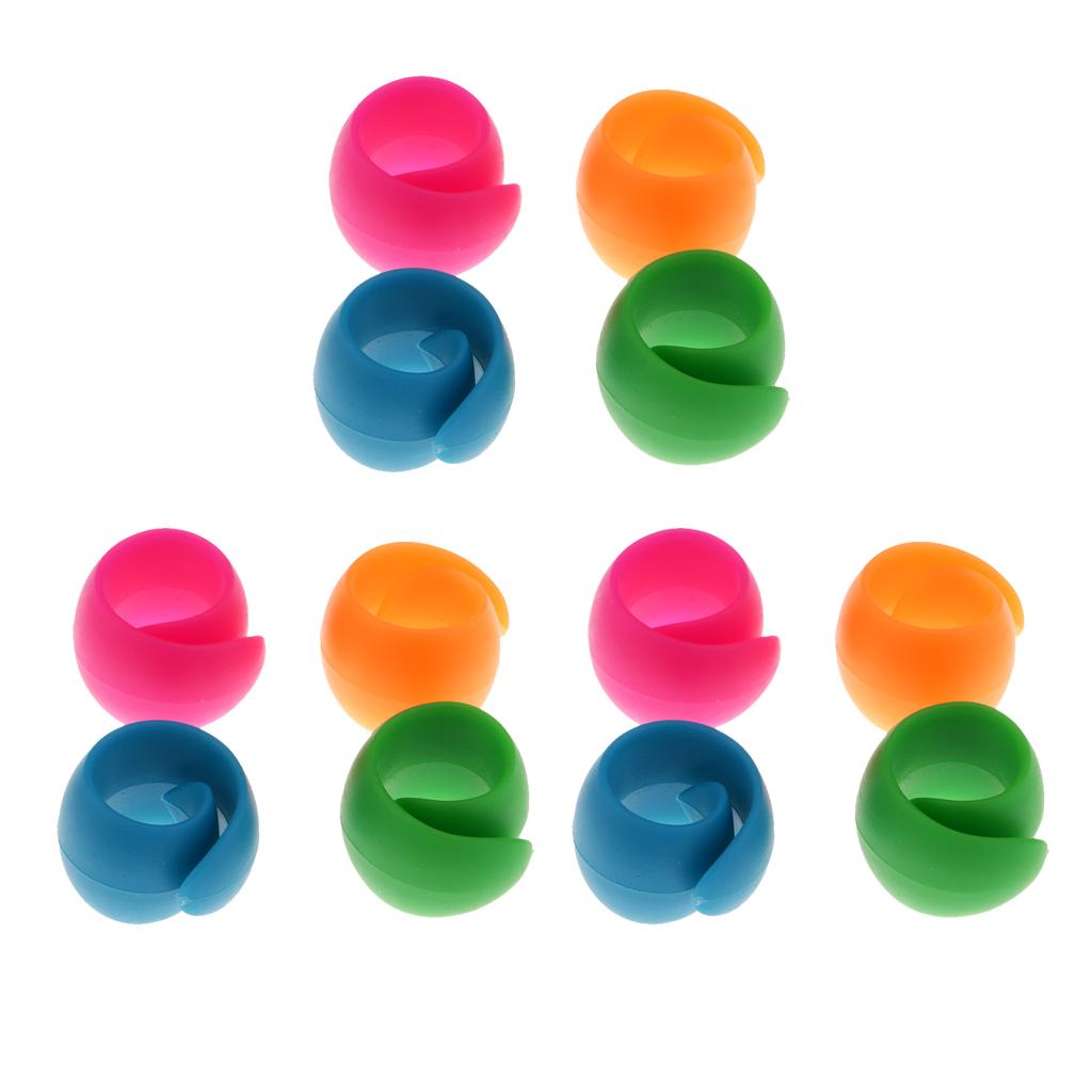12pcs Mixed Silicone Thread Spool Huggers Sewing Machine Accessories