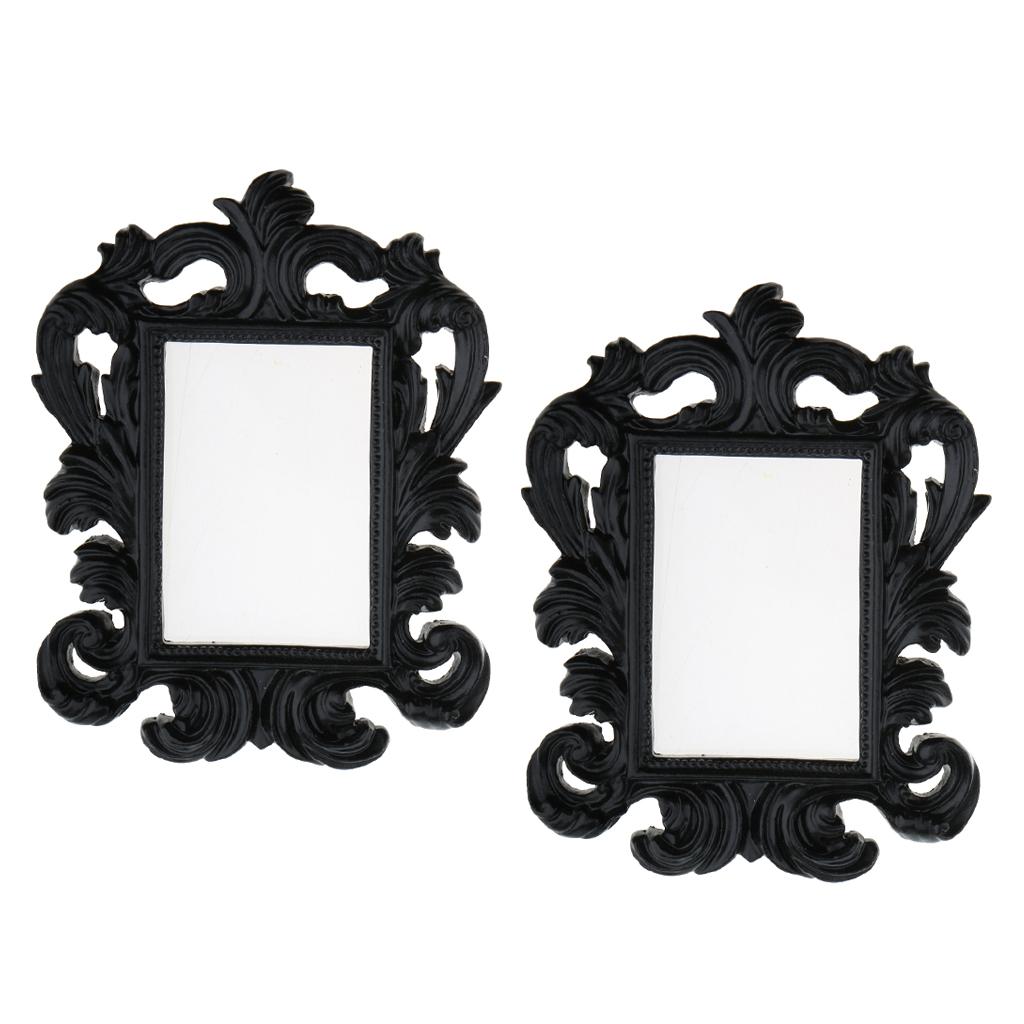 2 Pieces Mini Picture Photo Frame Wall Decor Wedding Party Gift Favor Black