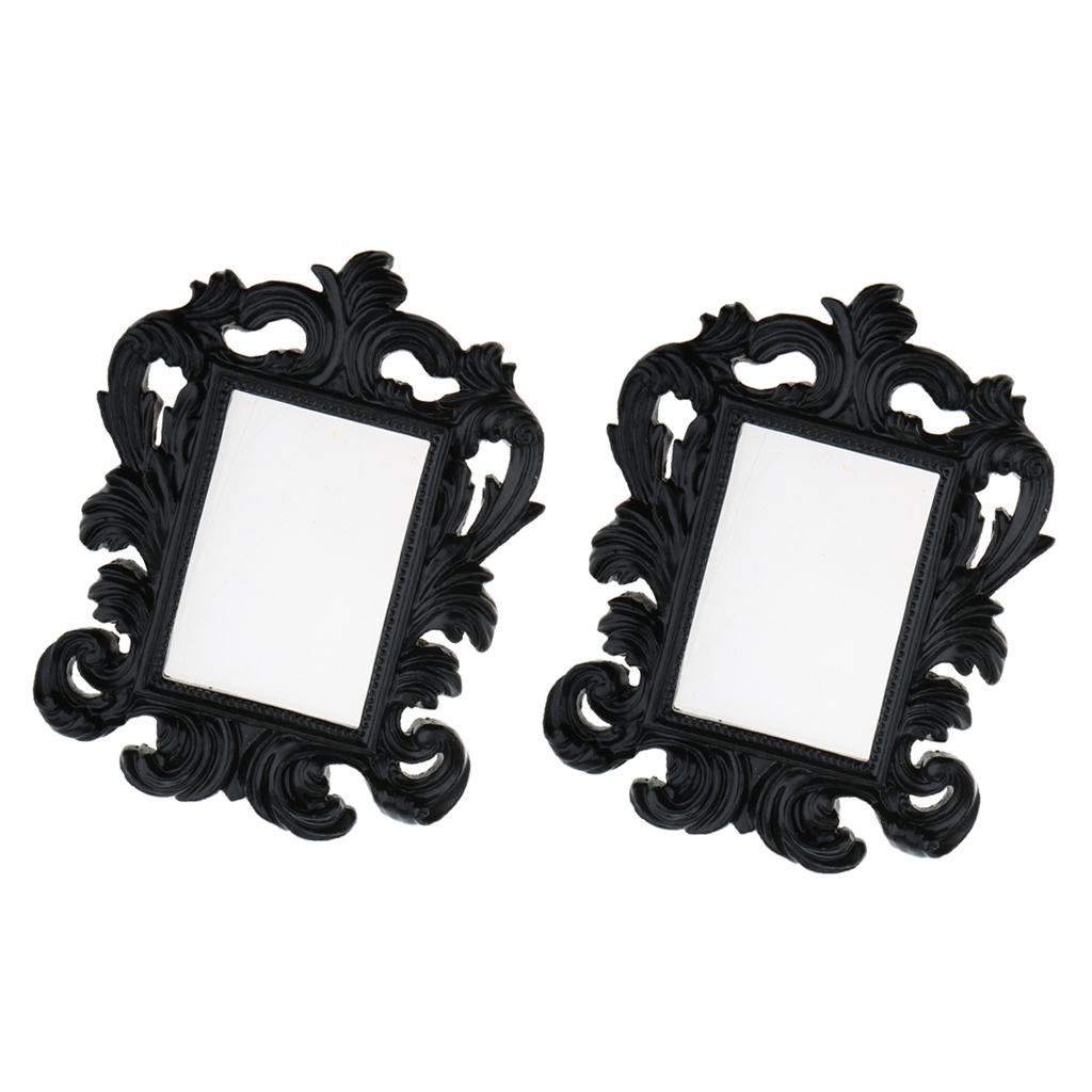 2 Pieces Mini Picture Photo Frame Wall Decor Wedding Party Gift Favor Black