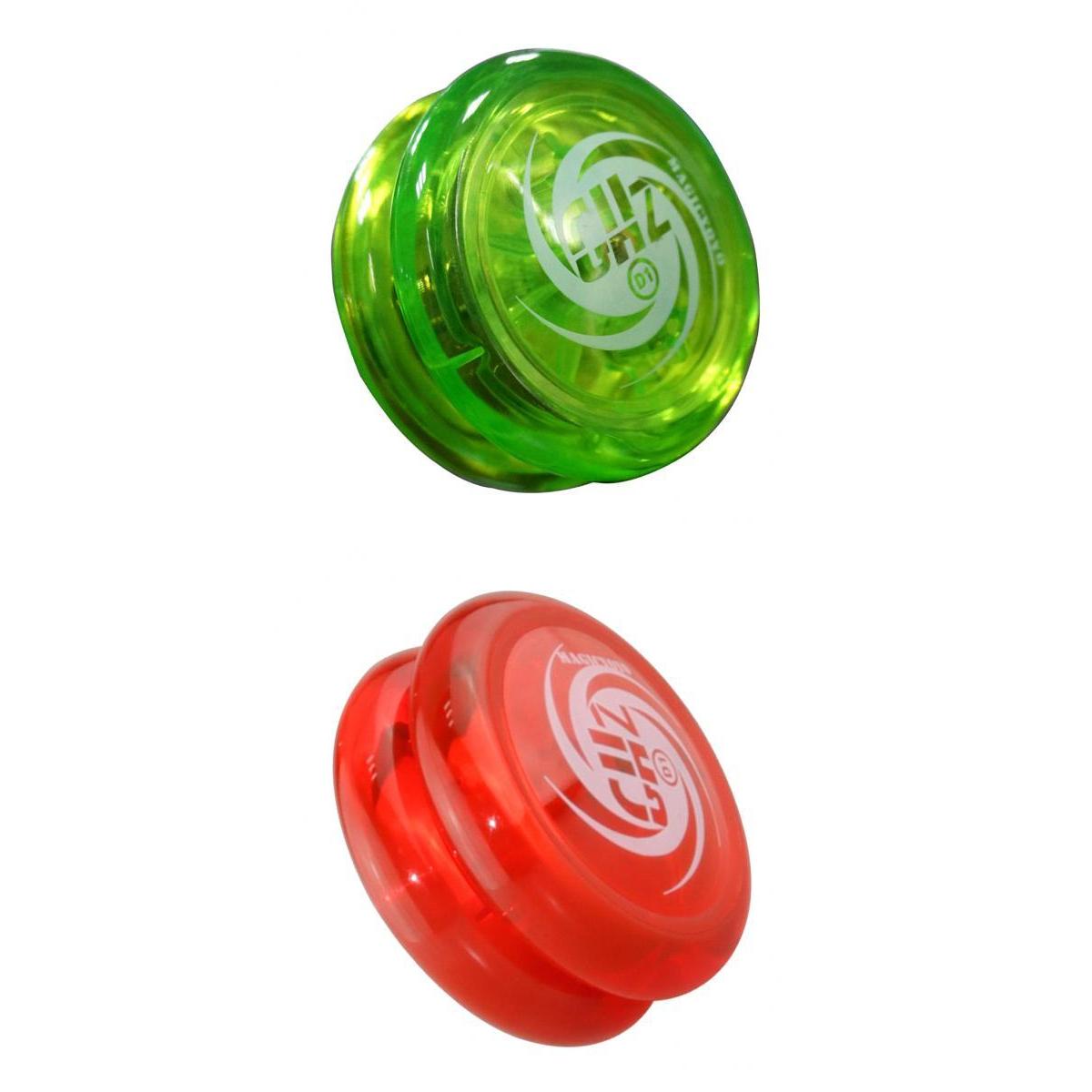 2x D1 Professional YoYo Size E Bearing with String Green & Red