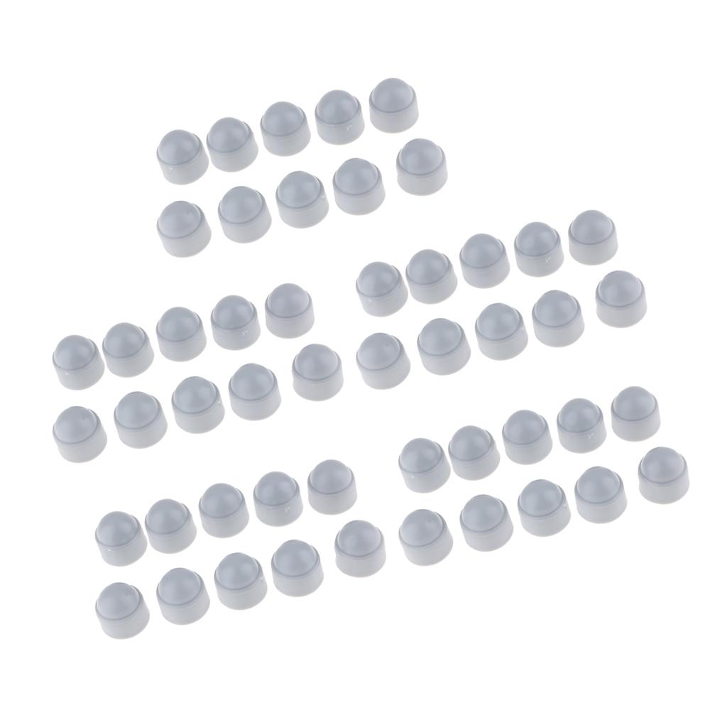 50Pcs M6 Hex Hexagon Dome Bolt Screw Nut Protection Caps Cover M6-10 x 13mm
