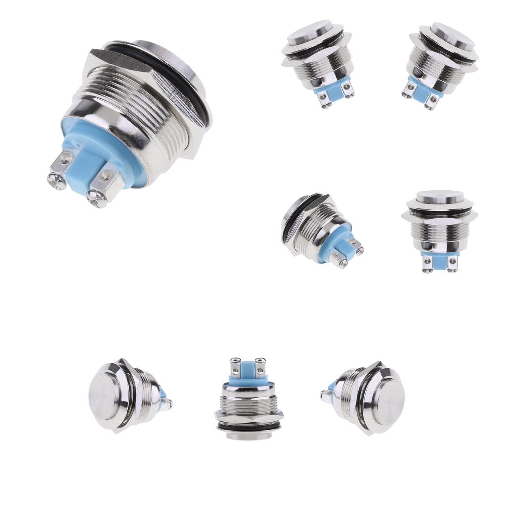 8pcs Test Equipment 22mm Car Modified Resetable Waterproof Switch Button