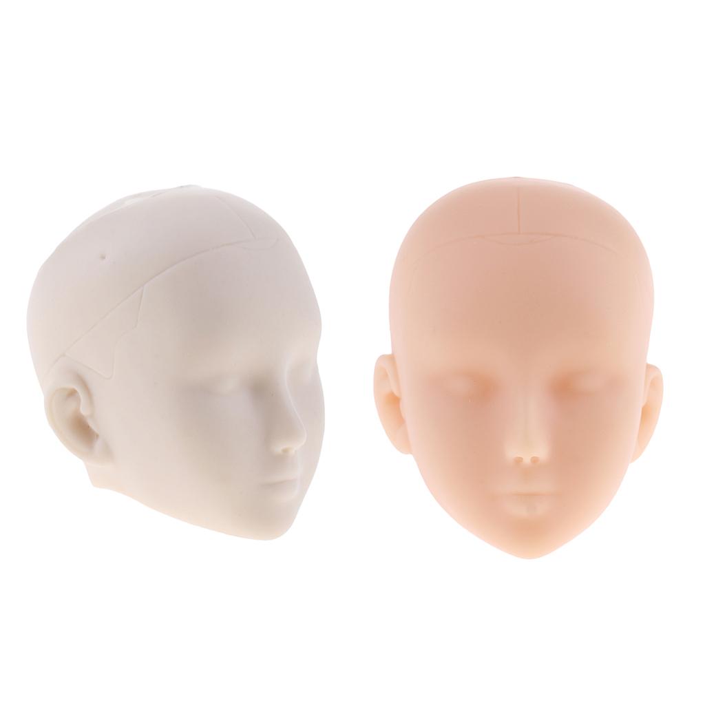 1/6 Training Massage Mannequin Flat Head Makeup Practice Eyelash Lashes Head