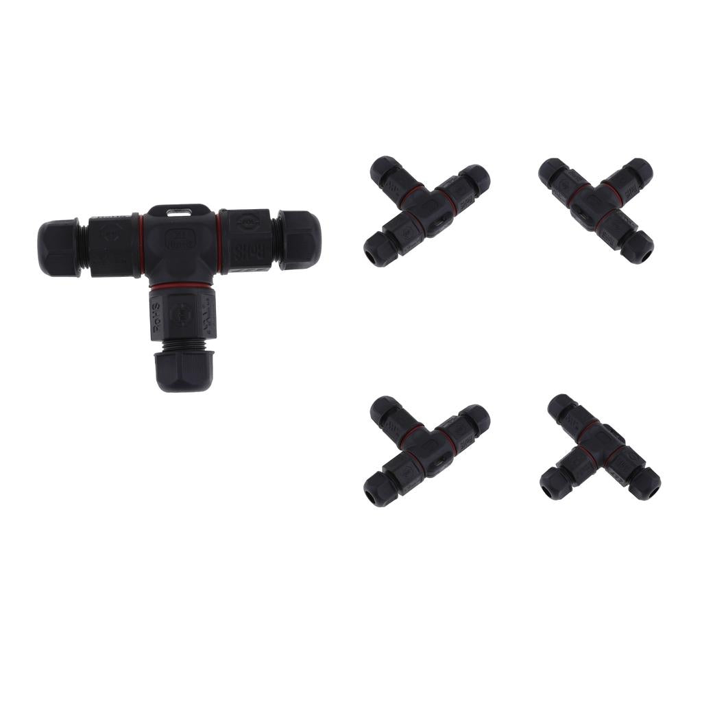 5pcs IP68 Waterproof Panel Cable Connector Multipole Plug Socket L20 2 Pins
