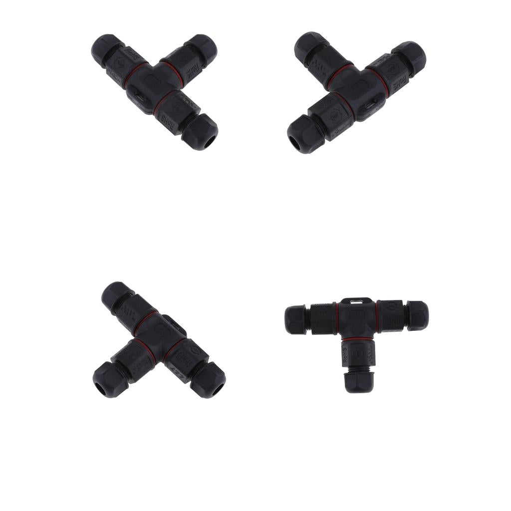 5pcs IP68 Waterproof Panel Cable Connector Multipole Plug Socket L20 2 Pins