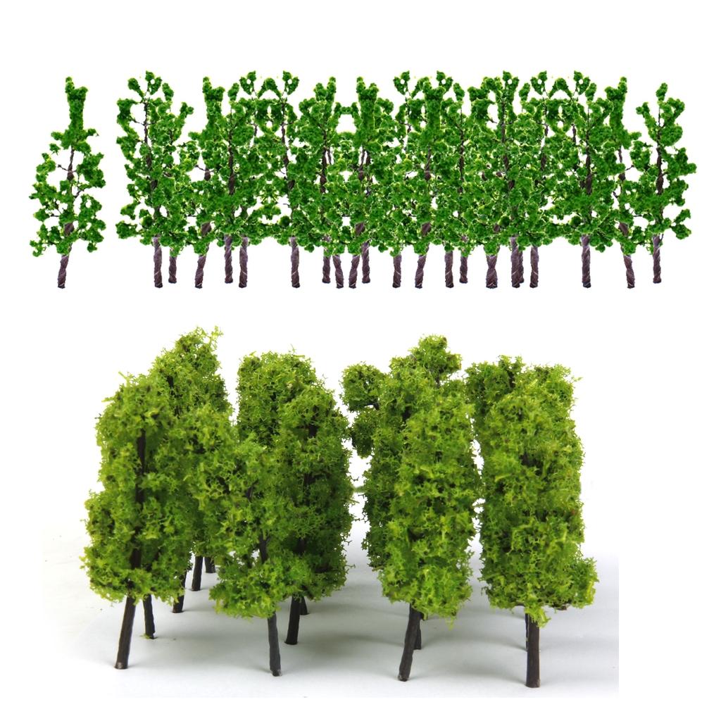 1:200 Green Pine Trees Model Street Train Railway Landscape Scenery Layout