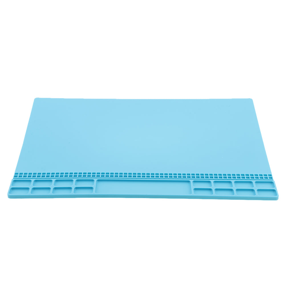 Cellphone Repair Mat Insulation Silicone Pad Maintenance Platform Blue&Gray