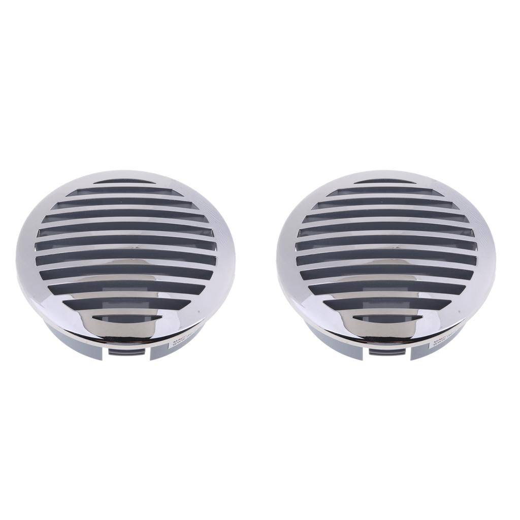 2Pcs RV Boat 4 100mm Stainless Steel Curved Clad Airflow Vent 81933SS-HP"