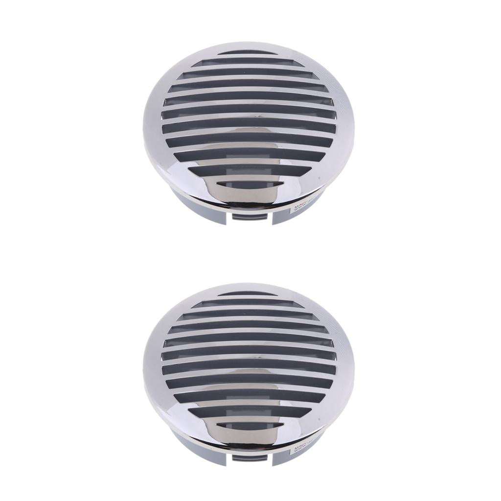 2Pcs RV Boat 4 100mm Stainless Steel Curved Clad Airflow Vent 81933SS-HP"