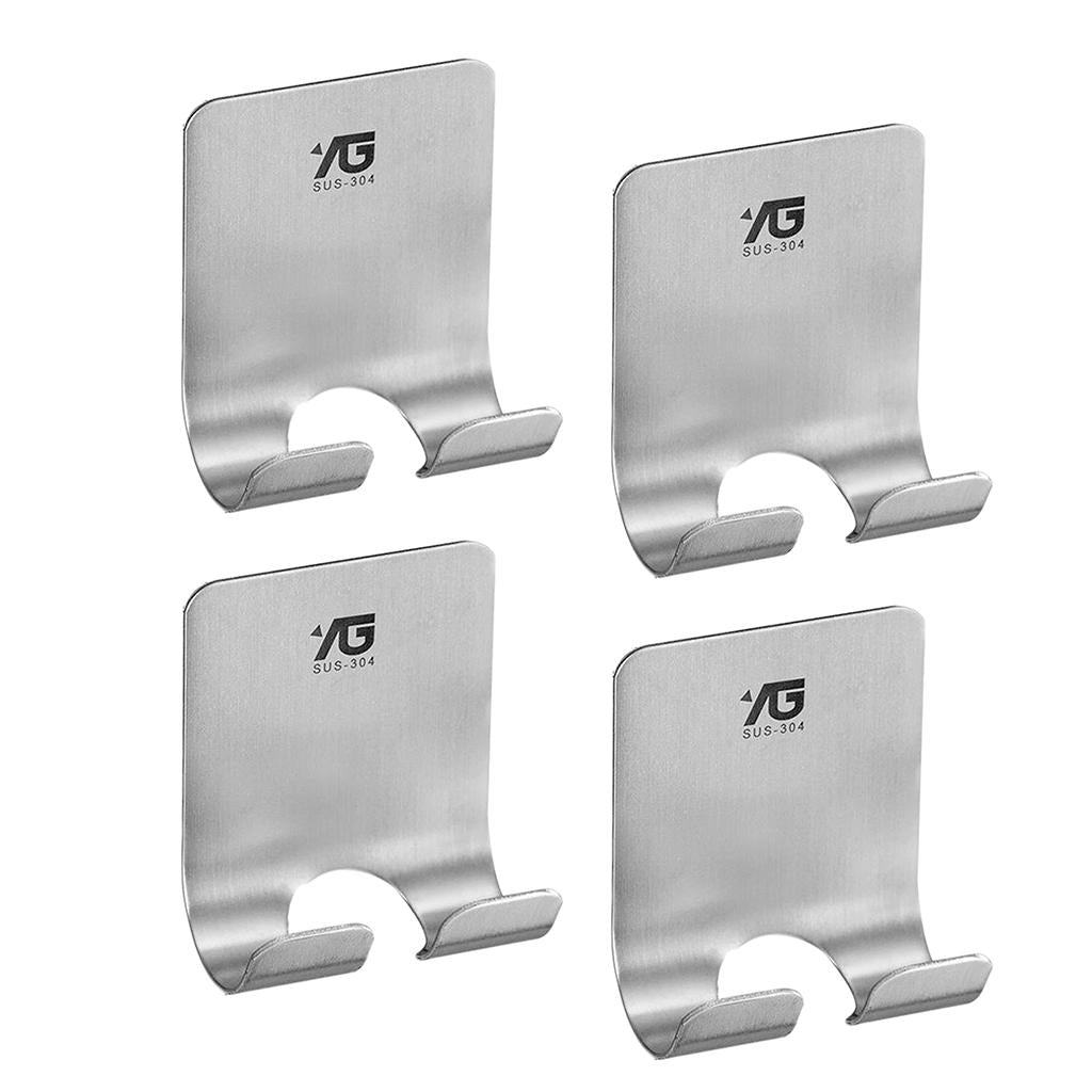4 pieces Power Plug Socket Hook Rack Holder Hanger Home Wall Decor Organizer