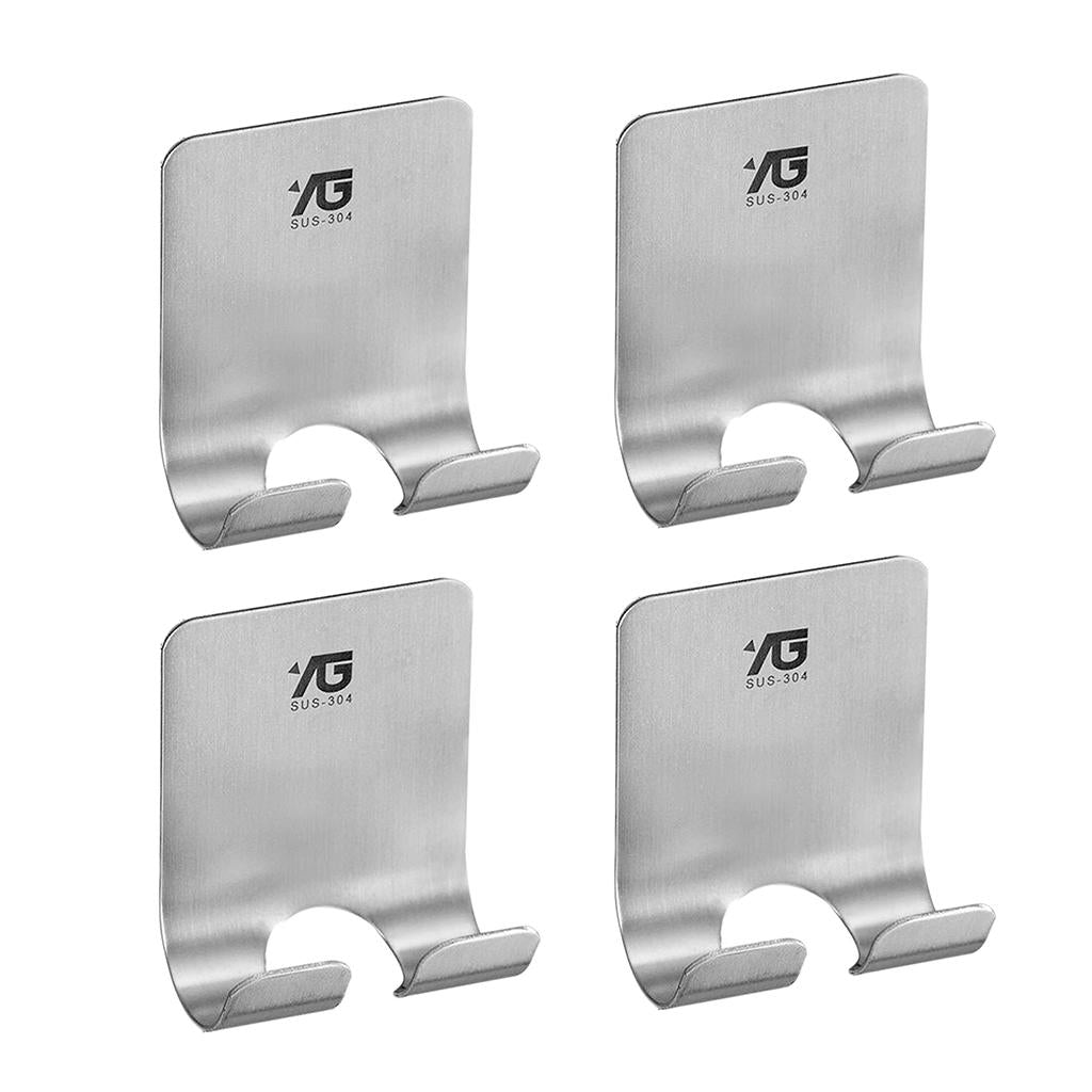 4 pieces Power Plug Socket Hook Rack Holder Hanger Home Wall Decor Organizer