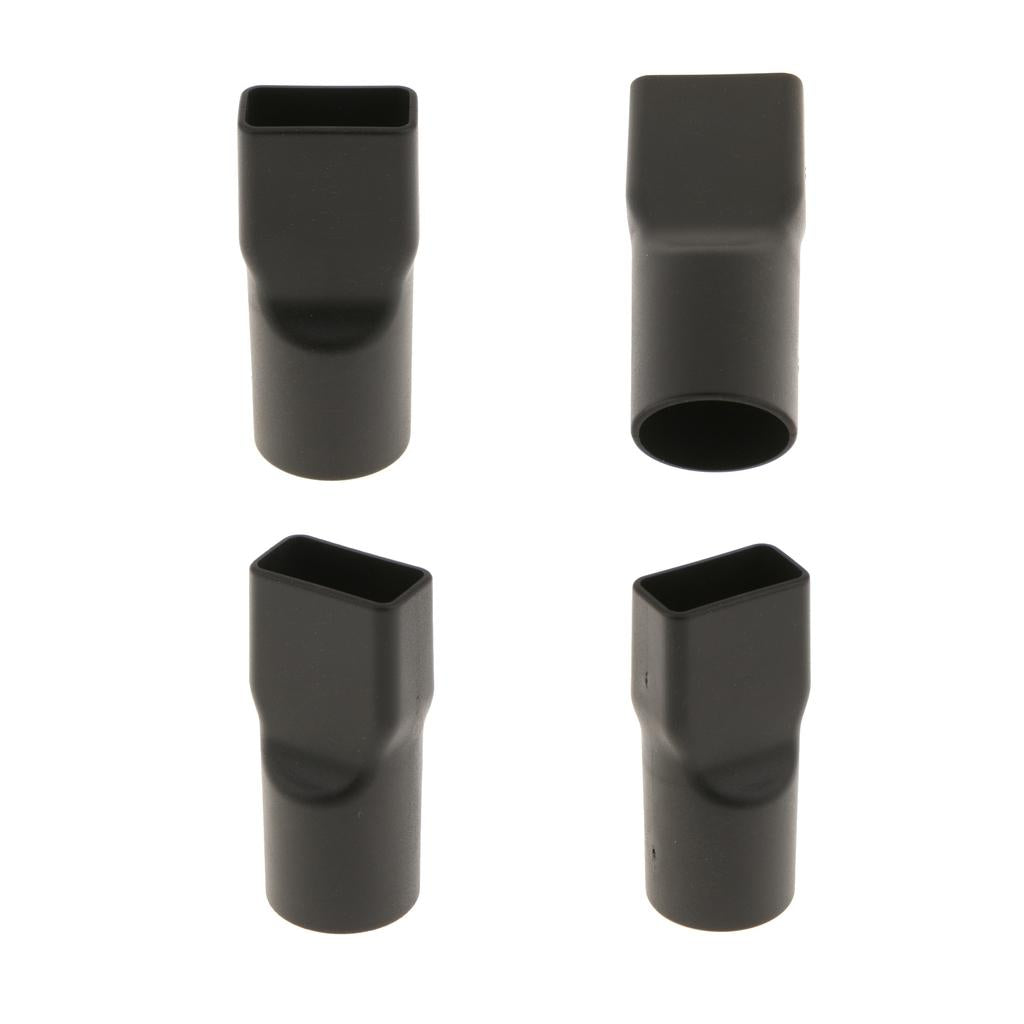 32mm Round to Square Neck Vacuum Cleaner Brush Nozzle Connector Adapter 4pcs
