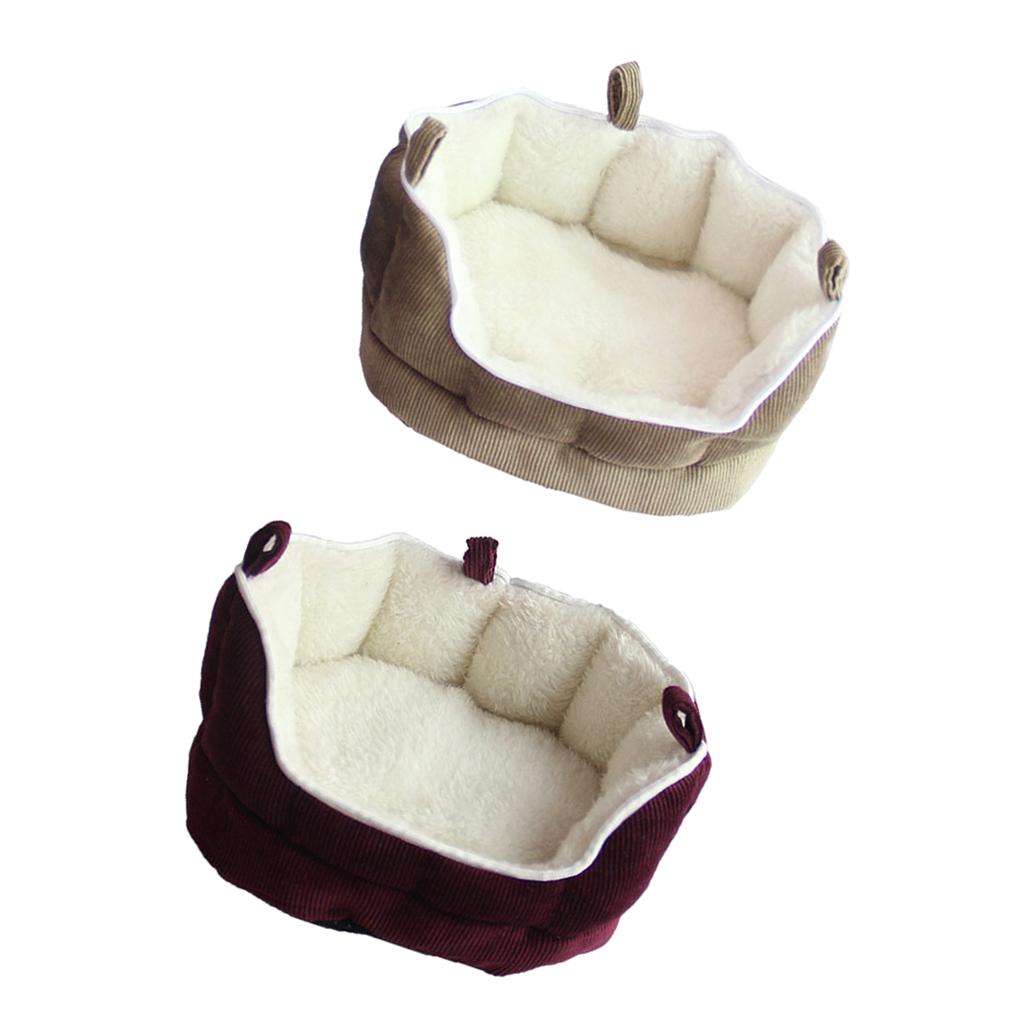 2Pcs Pet Bird Hamster Squirrel Ferret Rat Hammock Cage Nest Bed House Toys