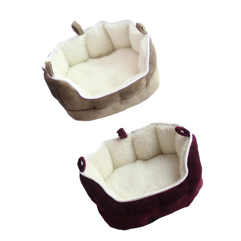 2Pcs Pet Bird Hamster Squirrel Ferret Rat Hammock Cage Nest Bed House Toys