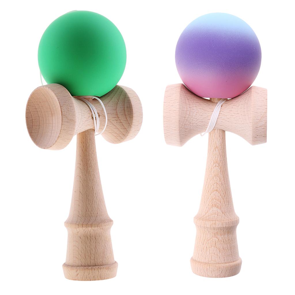 2Piece Kendama Japanese Traditional Game Educational Skillful Ball Wood Toy