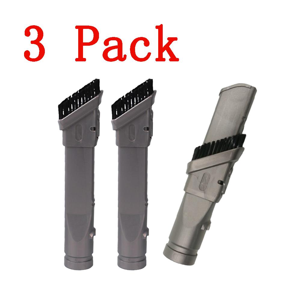 3pcs 2-in-1 Switchable Vacuum Cleaner Nozzle Brush Dust Brush for Dyson