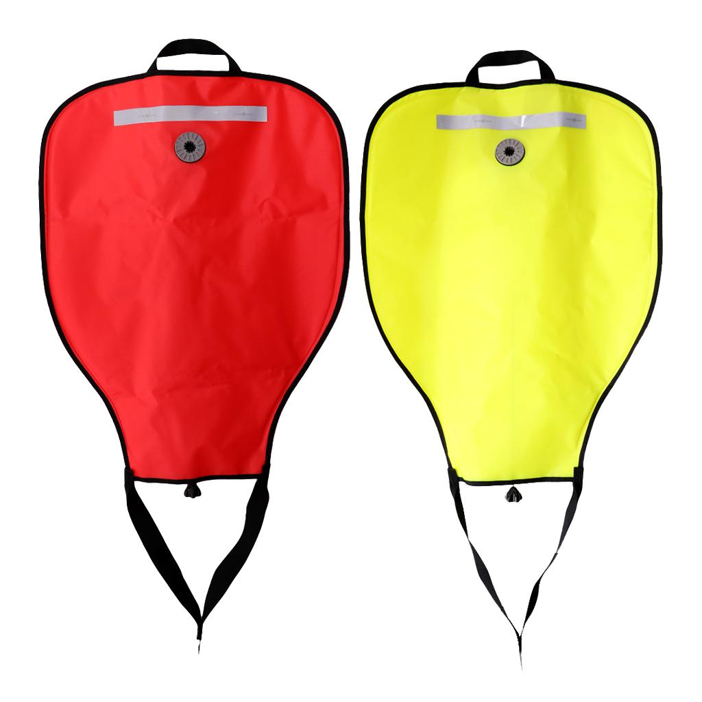 2 Pieces Technical Scuba Diving Dive 50lbs Salvage Lift Bag with Dump Valve