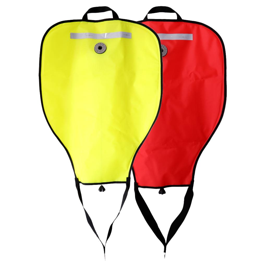 2 Pieces Technical Scuba Diving Dive 50lbs Salvage Lift Bag with Dump Valve