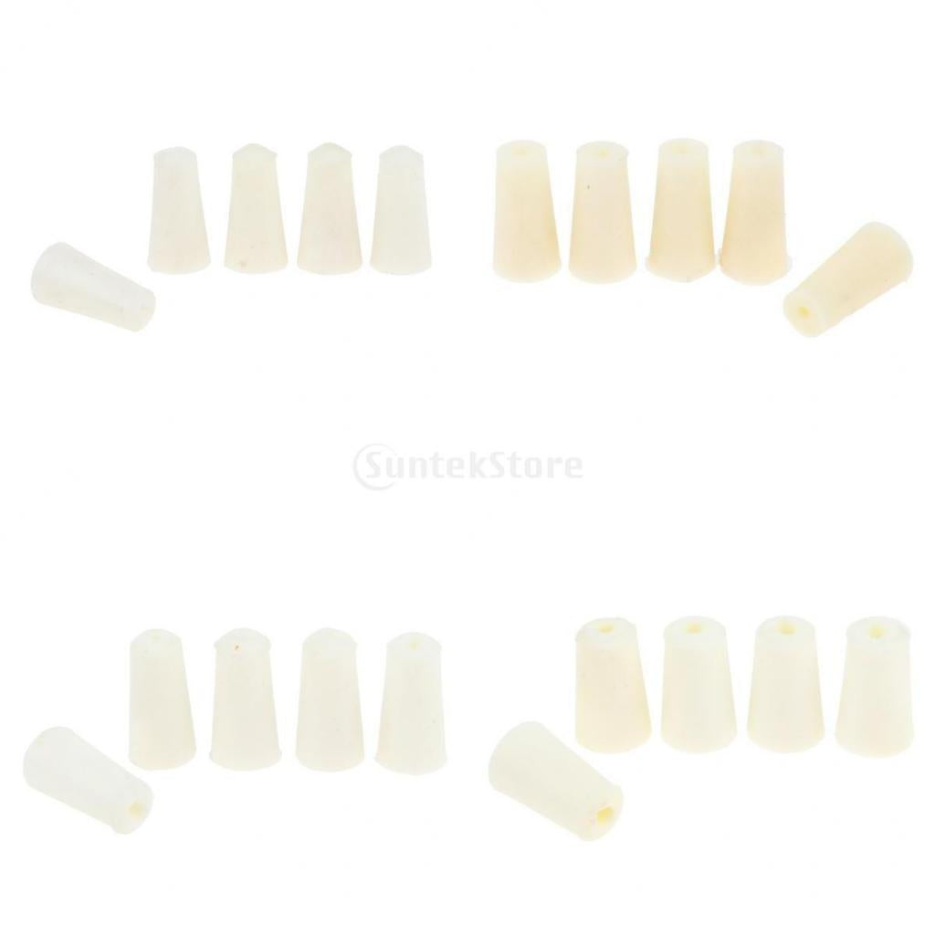 20 pieces Silicone Rubber Stopper Plug Bung Caps for Flask Test Tubes