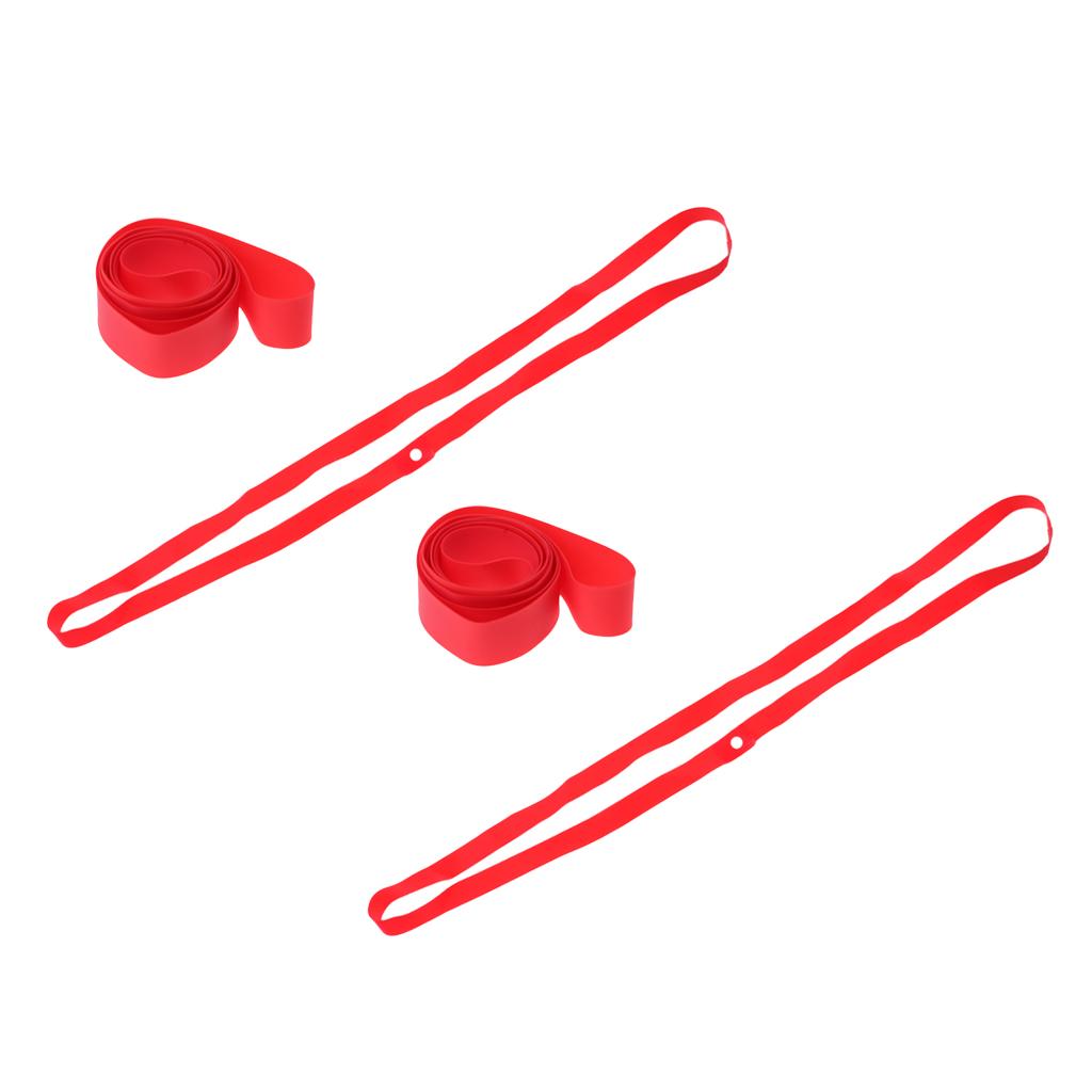 4x Bike Wheel Rim Strip Bicycle Cycling Inner Tube Protector 26inch x 16mm Red
