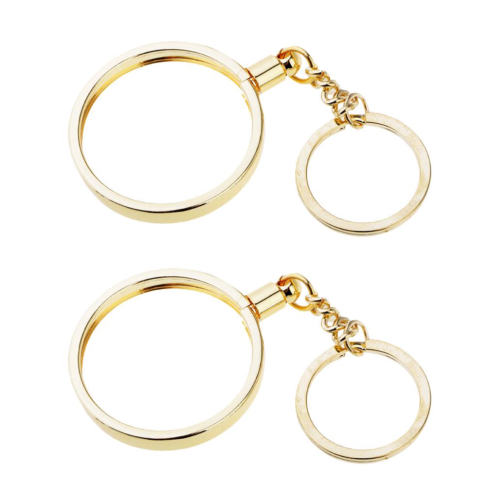 2pcs Coin keyring Pendant Keychain Commemorative Coin Keyring Gift 40mm