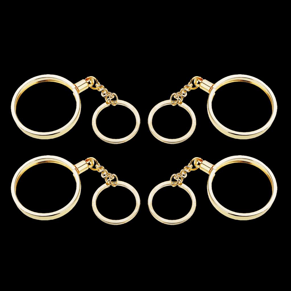 4pcs Coin keyring Pendant Keychain Commemorative Coin Keyring Gift 40mm